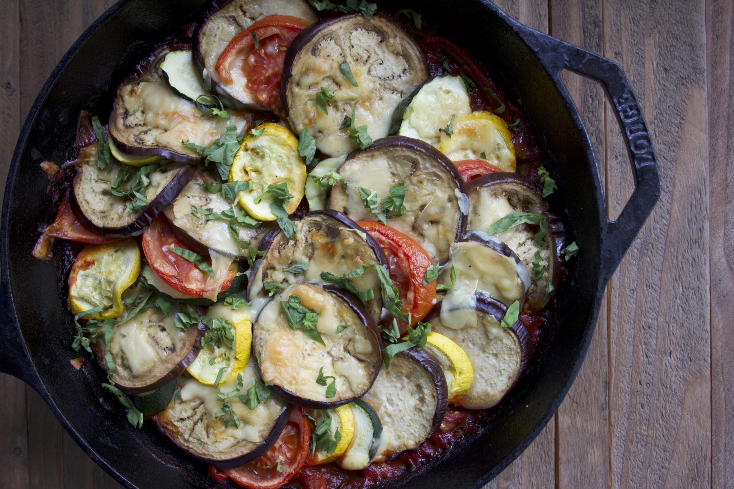 Ratatouille Pizza Recipe (with Squash, Eggplant, and Tomtato)