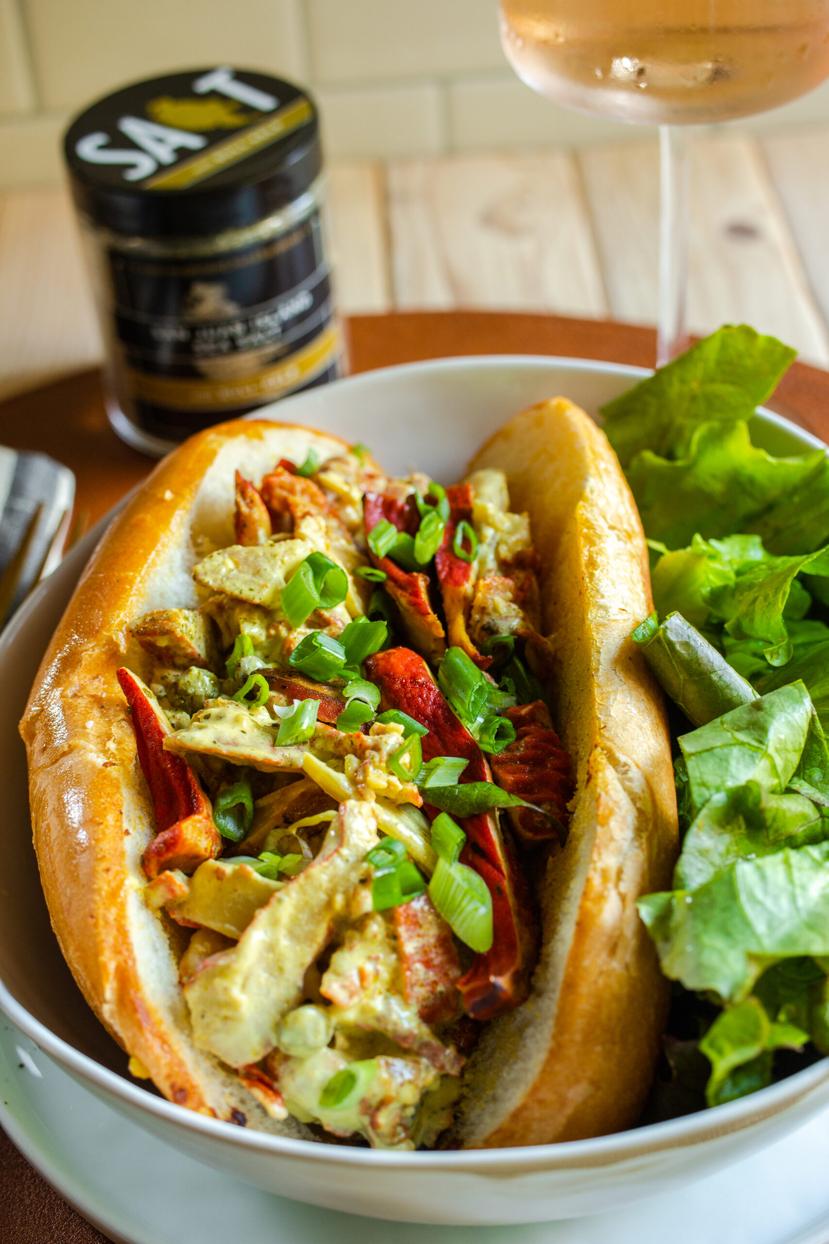 Meatless Lobster Mushroom Rolls