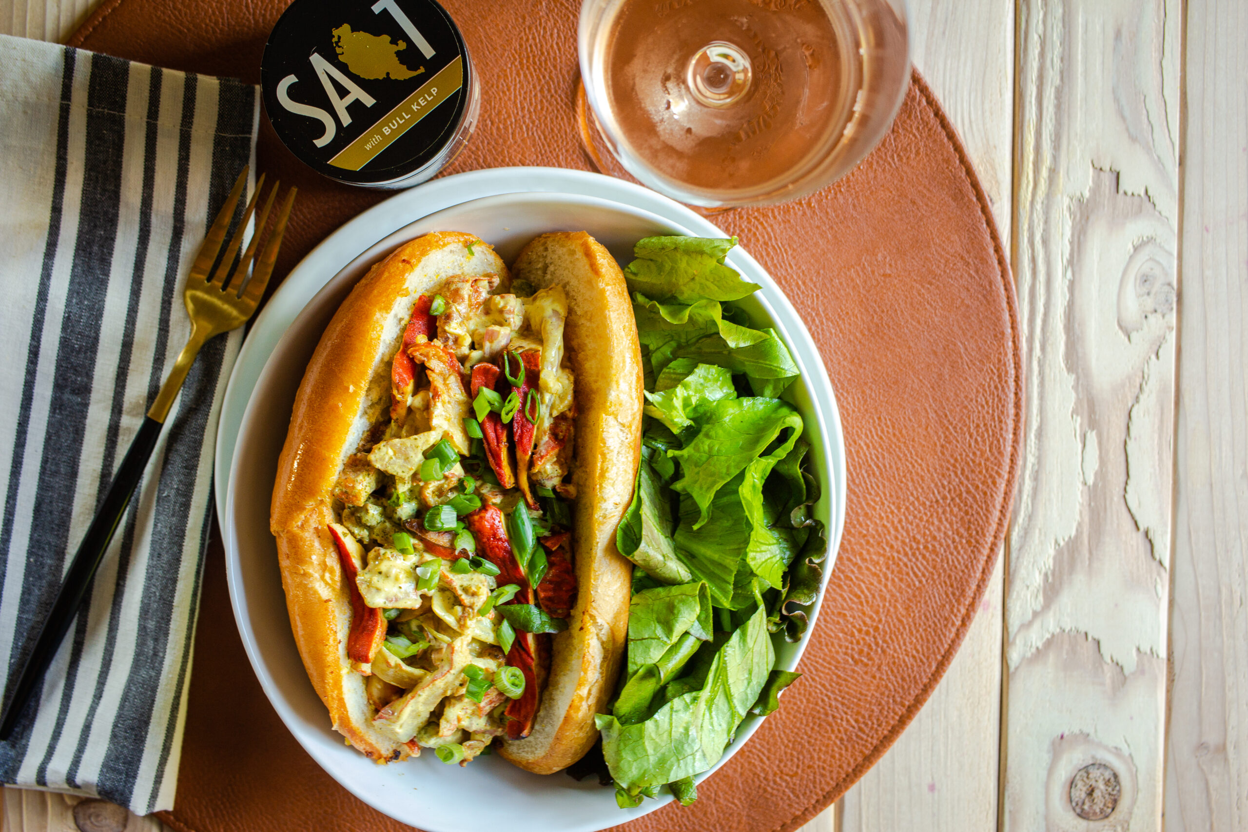 Meatless Lobster Mushroom Rolls