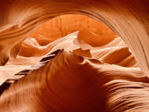 View in Antelope Canyon.